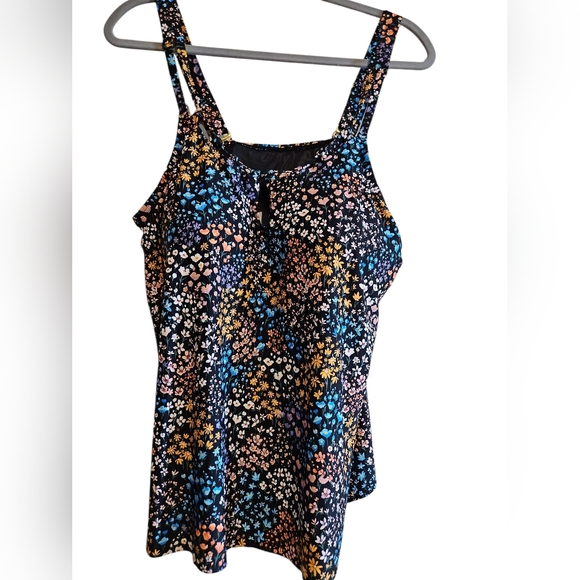 Sunsets Escape Sunbloom Floral Sadie Tankini Swim Top Sz 18 - Picture 2 of 9